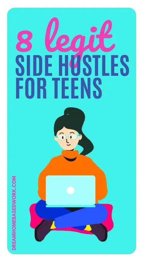 8 Legit Online Side Hustles for Teens: Start These Jobs Today! Side Hustles For Teenagers, Jobs For Teens Online, Best Side Hustles For Teens, Teen Jobs Online, Teen Side Hustle Ideas, Easy Side Hustles For Teens, Online Side Hustles For Teens, Legit Side Hustles, Side Hustle Ideas For Teens