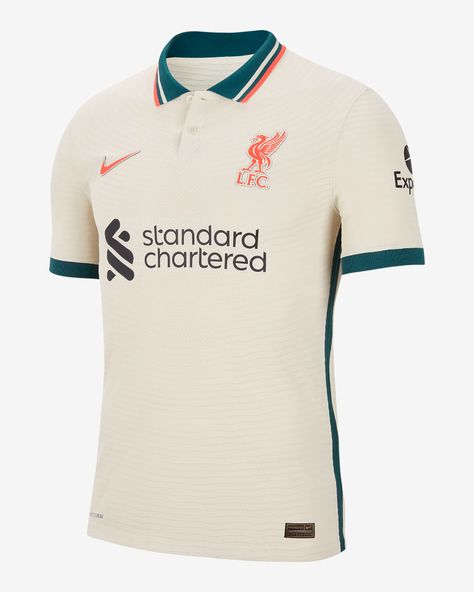 Liverpool Kit, Camisa Liverpool, Sports Jersey Design, Polo Design, Fc Porto, Nike Jersey, Training Clothes, Nike Football, Liverpool Football