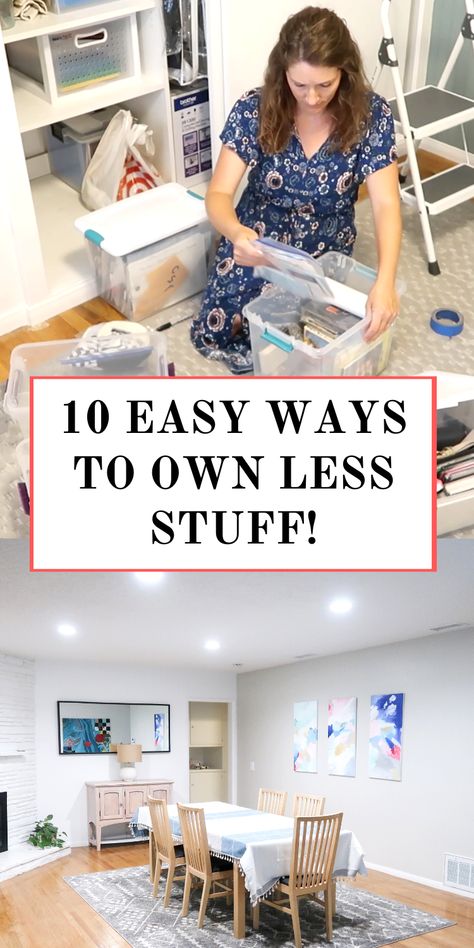 Owning Less Changes Everything! Becoming A Minimalist Declutter, How To Have Less Stuff, Minimal Declutter, Minimalist Organization, Declutter Challenge, Declutter Your Life, Organizing Tips, Declutter Your Home, House Smells