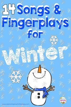 Build A Snowman Activity, Snowman Activity, Speech Therapy Activities Preschool, Winter Lesson Plan, Winter Speech Therapy, Winter Theme Preschool, Preschool Speech Therapy, Classroom Songs, Winter Activities Preschool