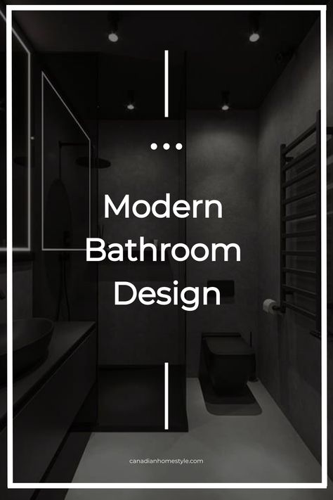 Modern Bathroom Design Modern Bathroom Design Modern Bathroom Design Latest Trends, Dark Ensuite Bathroom Ideas, Modern Bathroom Design Black And White, Modern Bathroom Ideas 2024 Design Trends, Bathroom Designs 2024, Small Bathroom Ideas Dark, Elegant Bathroom Design Modern, High End Bathroom Design, Modern Bathroom Design Latest Trends