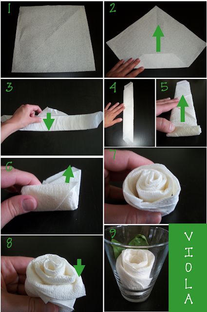 Cards {and} Cardigans: Napkin Rose Tutorial Napkin Rose, Creative Napkins, Diy Napkins, Folding Origami, Rose Tutorial, Napkin Folding, Table Napkins, Cloth Napkins, Paper Napkins