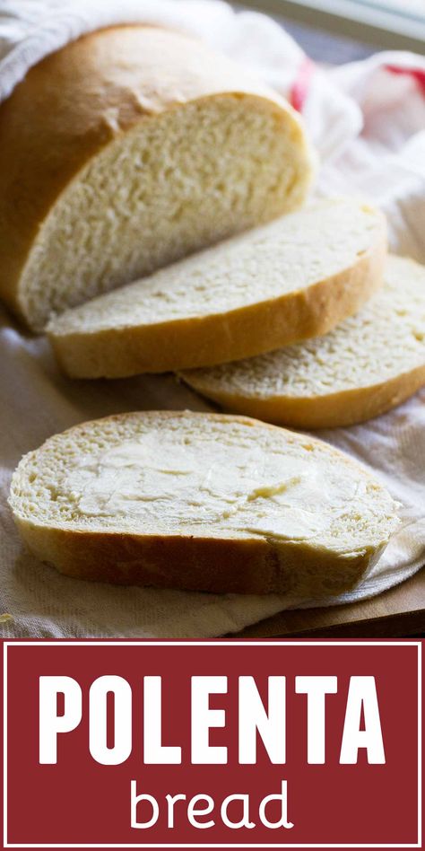 Polenta Bread Recipes, Homemade Bread Flavors, Polenta Bread, Assorted Breads, Simple Bread Recipe, Quick Bread Rolls, Baking Prints, Easy Bread Recipe, Best Bread Recipes