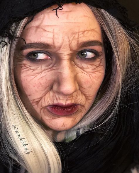 I got bored... now I’m an old witch with a smokey eye 🤷🏼‍♀️ what do you do in your spare time? _______________________________________________ #sfxmakeup #sfxmakeupartist #specialeffectsmakeup #oldagemakeup #witchmakeup #intothewoods #wrinklemakeup #fakewrinkles #illusionmakeup Fake Wrinkles, Old Age Makeup, Makeup Wrinkles, Aging Makeup, Old Witch, Witch Makeup, Crazy Makeup, Sfx Makeup, Up Halloween