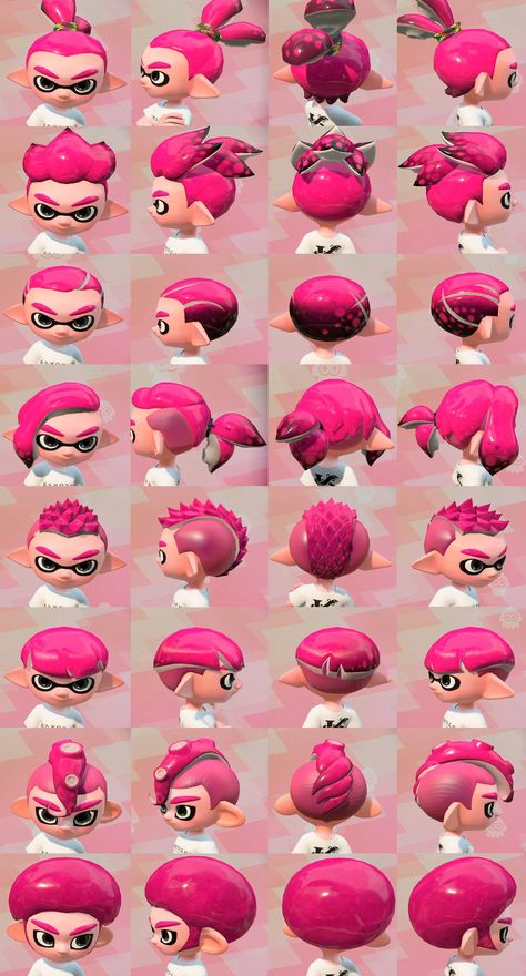 Splatoon Art Style Tutorial, Splatoon Oc Base, Inkling Oc, Splatoon Reference, Splatoon Clothes, Splatoon Oc, Splatoon Games, Hair References, Splatoon Memes