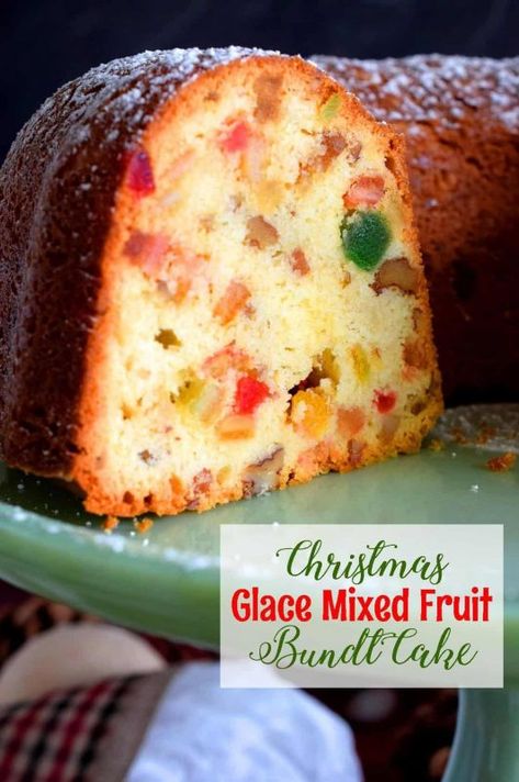 Fruit Bundt Cake, Candied Fruit Recipes, Fruit Cake Recipe Easy, Fruit Cake Recipe Christmas, Kek Lapis, Cake Light, Pembuat Roti, Fruit Cake Christmas, Fruitcake Recipes