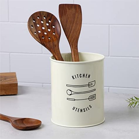 Anantam Homes Metal Tableware - Spoon, Knife, Fork, Chopstick, Cutlery Holder/Organizer Stand for Kitchen, Dining Table for Daily use Kitchen Spoon Stand, Kitchen Decoration (Ivory) Check more at https://productsoffer.in/anantam-homes-metal-tableware-spoon-knife-fork-chopstick-cutlery-holder-organizer-stand-for-kitchen-dining-table-for-daily-use-kitchen-spoon-stand-kitchen-decoration-ivory/ Drawer Organization Kitchen, Utensils Organization Ideas, Utensil Drawer Organization, Utensil Drawer, Kitchen Spoon, Spoon Knife, Cutlery Holder, Utensil Organization, Knife And Fork