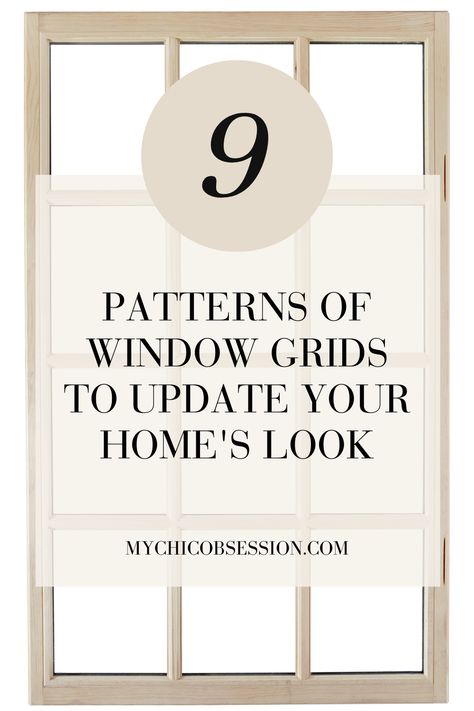 The story about our windows, my regrets, and how I'm elevating them to my style with DIY wood grids (grilles, muntins) that are fast and easy to do! Fanlight Window, Window Grilles Design, Farmhouse Window Grilles, Window Grids Styles Farmhouse, Mullions For Windows, Window Grilles Diy, Add Grids To Windows, European Style Windows, Grid Windows Exterior