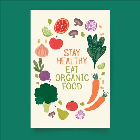 Healthy Poster Design, Healthy Food Poster Drawing, Healthy Food Poster Design, Vegetable Poster Design, Food Poster Design Layout, Healthy Food Design, Healthy Food Poster, Healthy Poster, Healthy Food Store