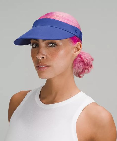 Women's Fast Paced Running Visor Running Pace, Sweat Band, Shop Accessories, Women's Hats, I Spy, Fast Paced, Wicks, Wide Brimmed, Mesh Fabric