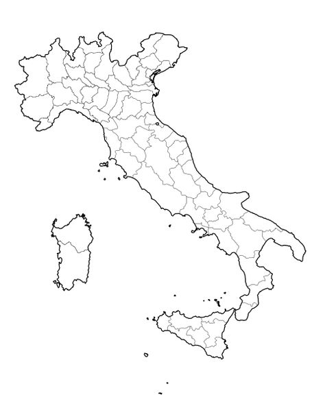 File:Province Italia 1870.svg Italy Outline, Italia Map, Map Italy, Map Of Italy, Council Of Europe, Map Worksheets, Map Outline, Printable Ideas, Drawing Journal