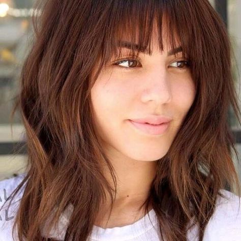 Medium Length Hair With Bangs, Bangs With Medium Hair, Haircut Inspiration, Girl Haircuts, Wispy Bangs, Undercut Hairstyles, Medium Hair Cuts, Shoulder Length Hair, Medium Length Hair Cuts