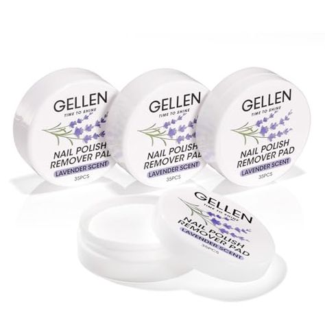 Gellen Nail Polish Remover Pads, 140pcs Remover Wipes For Regular Nail Polish, Non-Acetone Travel Wets Bulk Set For Clearing Nail Polish Salon Home, Lavender Scent Nail Polish Remover Pads, Regular Nail Polish, Clear Nail Polish, Polish Remover, Nail Polish Sets, Nail Polish Remover, Luxury Nails, Nails At Home, Lavender Scent