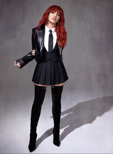 Niki Demartino, Red Hair Outfits, Niki Demar, Shifting Outfits, Preppy Goth, Gabi Demartino, Outfits Fo, Color Outfits, Favorite Youtubers