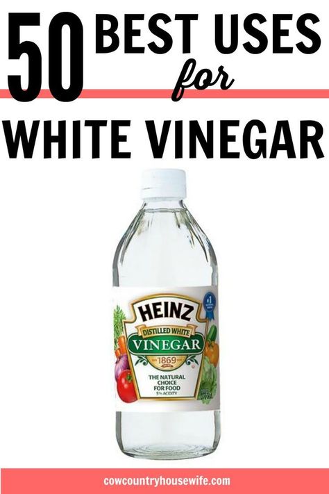 Uses For White Vinegar, Heinz Vinegar, Cleaning Painted Walls, Vinegar Uses, Vinegar Cleaning, Household Cleaning Tips, Cleaning Recipes, Cleaners Homemade, Green Cleaning