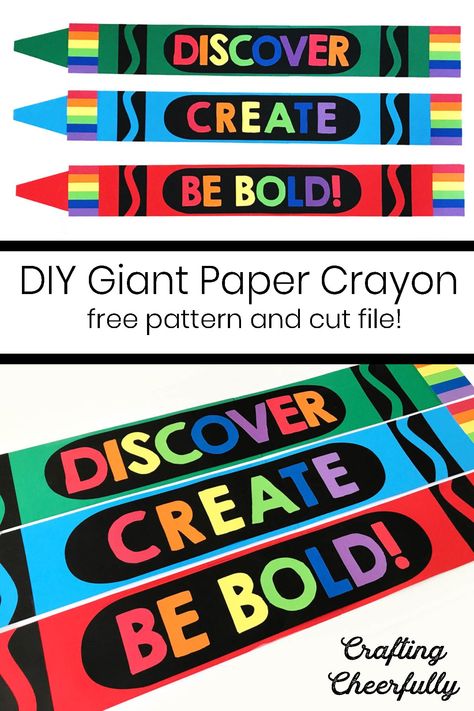 Crayon Graduation Theme, Crayon Decorations Classroom, Crayon Bulletin Boards, Crayon Decorations, Crayon Classroom, Crayon Themed Classroom, Fun Party Decor, Crayon Template, Crayon Book