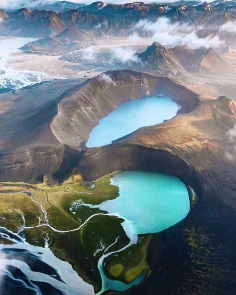 Majesty of the Icelandic Highlands Captured with a Drone Drone Photoshoot, Icelandic Highlands, Iceland Nature, Iceland Photos, Earth View, Iceland Photography, Aerial Photos, Water Level, Iceland Travel