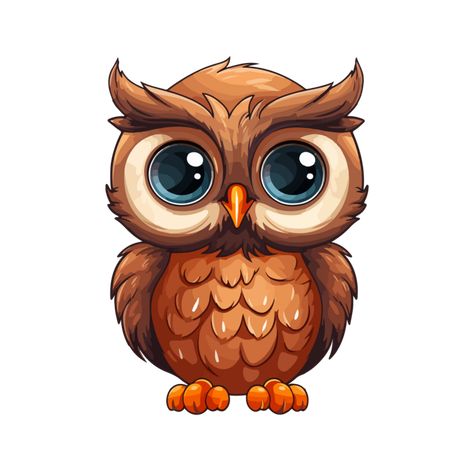 Cartoon Owl Painting, Owl Cute Illustration, Animals Cartoon Images, Cute Owl Illustration, Animal Clipart Free, Cute Owl Drawing, Owls Cute, Cartoon Owls