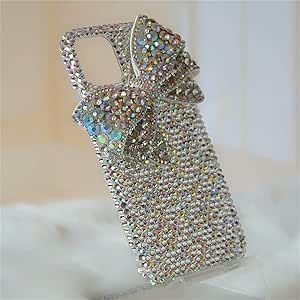 Max-ABC Compatible with iPhone Xr 6.1 inch Glitter Case,3D Diamond Cute Bow Crystal Rhinestone Women Girls Rainbow Shiny Sparkle Bling Glitter Protective Phone Case Cover Bedazzled Phone Case, Phone Bling, Crystal Phone Case, Luxury Iphone Cases, Bling Phone Cases, Girl Cases, Girly Phone Cases, Bow Women, Diamond Bows