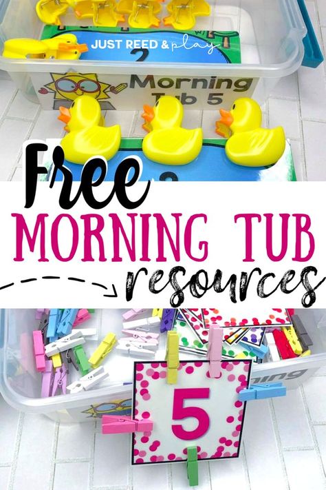 Replace your morning worksheets with morning tubs in preschool and kindergarten. This preschool teacher shows how she organizes and creates hands on morning bins that engage her students and provide fine motor practice. Preschool Center Management Ideas, Prek Morning Tubs Free, Morning Bins Preschool Free, Morning Buckets Preschool, Morning Table Activities Preschool, Pre K Morning Tubs, Morning Tub Ideas, Morning Work Preschool, Morning Worksheets