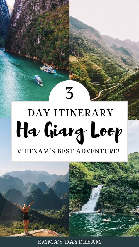 Without a doubt, the best thing to do in Vietnam is the Ha Giang Loop. Located in northern Vietnam, just above Hanoi, are the epic landscapes of Ha Giang. | Best things to do in Vietnam | How to do the Ha Giang Loop | Vietnam Aesthetic | Vietnam Itinerary | Southeast Asia Travel |Backpacking Southeast Asia | Ha Giang Loop Tattoo | Ha Giang Loop Route | Ha Giang Loop Map Ha Giang Loop Tattoo, Southeast Asia Travel Aesthetic, Vietnam Itinerary 10 Days, Loop Tattoo, Aesthetic Vietnam, Hanoi Vietnam Aesthetic, Northern Vietnam Itinerary, Vietnam Aesthetic, Best Time To Visit Vietnam