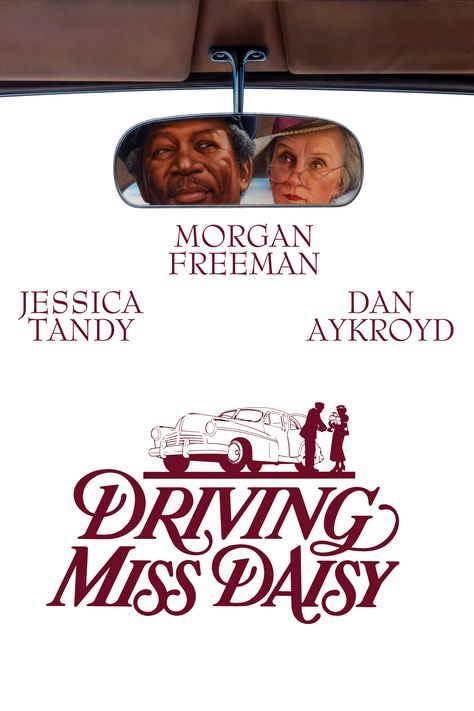 Driving Miss Daisy (1989) Daisies Movie, License To Drive Movie Poster, Driving Miss Daisy Movie, Daisy Poster, Iconic 80s Movies, Daisies 1966, Jessica Tandy, Daisies Film 1966, Driving Miss Daisy