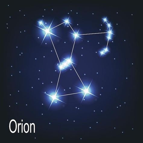 Orion was named after a hunter in greek mythology.  The three stars that seem to make his belt are known as Orion's Belt.  Orion is the 26th largest of the 88 constellations, and is located on the celestial equator. Orion Tattoo, Constellation Orion, Sky With Stars, Orion's Belt, Orion Constellation, Shadow Drawing, Orion Nebula, Constellation Tattoos, Star Constellations