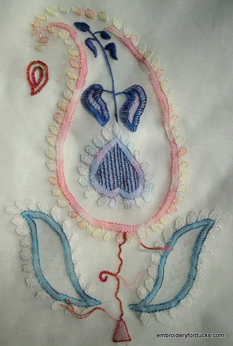 IMG_0943 Wave Stitch, Running Stitch, Back To Work, Ducks, Work On, To Work, Embroidery, Running, Fabric