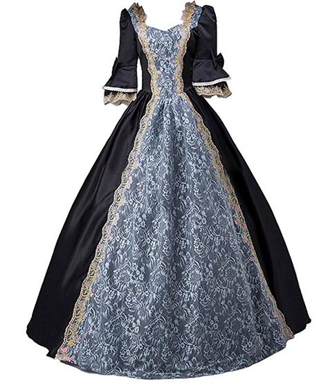 Victorian Dress Costume, Retro Cosplay, Gothic Victorian Dresses, Medieval Dresses, 1800's Dress, Baroque Dress, Gothic Party, Rococo Dress, Victorian Gown