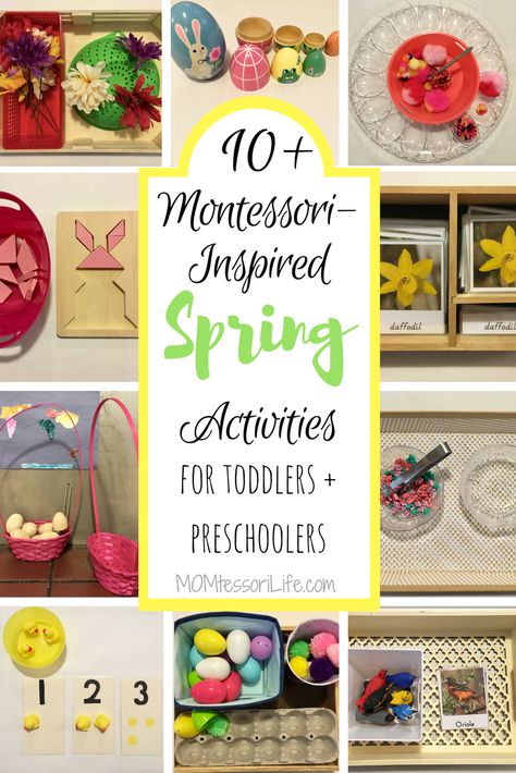 Bunny Montessori Activities, Spring Toddler Learning Activities, May Practical Life Montessori, Spring Montessori Shelf, Spring Language Activities For Toddlers, Montessori Ideas Preschool, Spring Montessori Activities Preschool, Spring Practical Life Montessori, Montessori Easter Activities