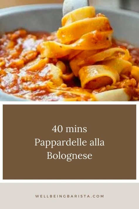 This exquisite pasta is served with the most delicious meat ragu, which is prepared by using a mixture of vegetables called “odori” or “soffritto” (celery, carrot and onion) as a base giving it an unmistakable taste. Traditionally this sauce is served with pappardelle, a long flat-shaped pasta that has the quality of absorbing all the goodness of the sauce. Rice Noodles Recipes, Pappardelle Recipe, Meat Ragu, Ragu Bolognese, Shaped Pasta, Rice Noodle Recipes, Pappardelle Pasta, Noodles Recipes, Bolognese Recipe