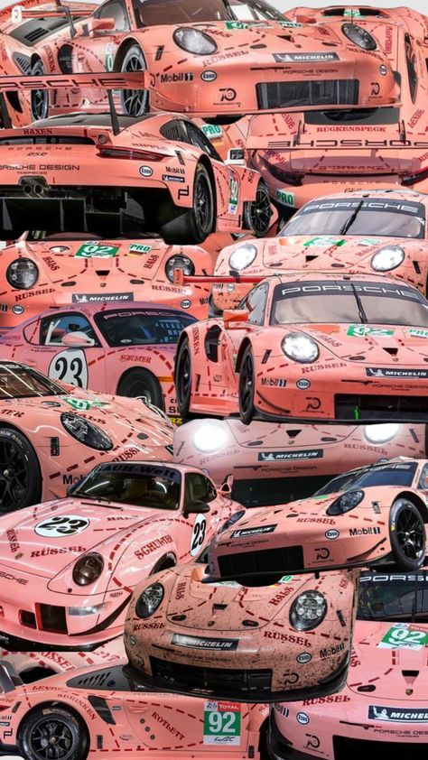 #pinkpigporsche Car Collage, Vintage Motorsport, Porsche Motorsport, Iphone Lockscreen Wallpaper, Best Jdm Cars, Car Wallpaper, Car Aesthetic, Pretty Cars, Porsche Cars