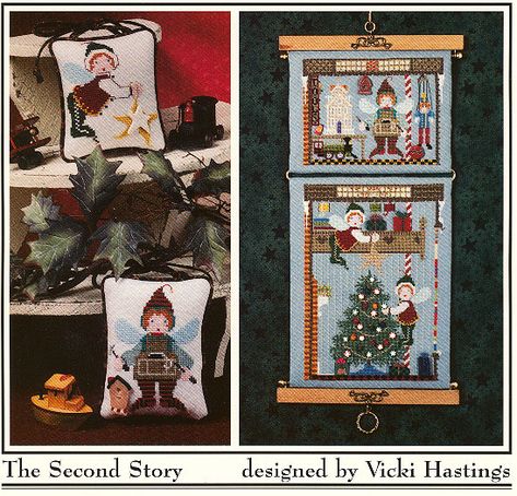 Cricket Collection, Cross Eyed, Vintage Cross Stitch Pattern, Vintage Cross Stitches, Cross Stitch Samplers, Second Story, Cross Stitch Patterns Christmas, Counted Cross Stitch Patterns, Christmas Cross Stitch