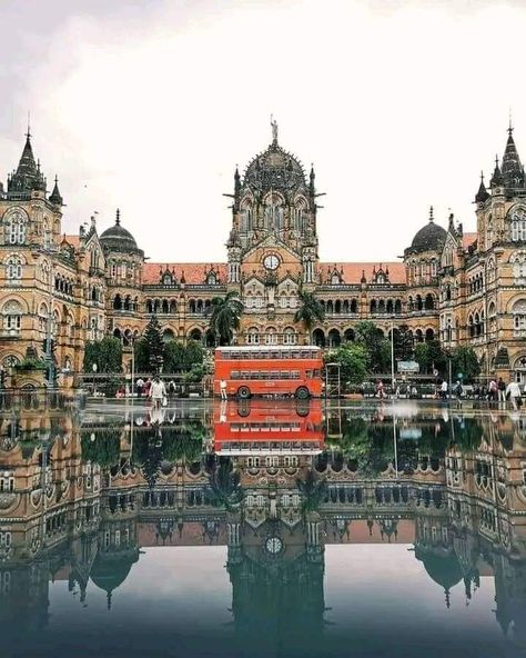 Csmt Mumbai, Mumbai City, College Aesthetic, Double Decker Bus, Stunning Photography, Dream City, Unesco World Heritage Site, Heritage Site, Landscape Architecture