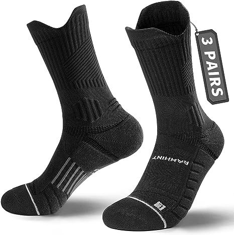 Coolmax Compression Running Socks 3 Pairs, Cushion Crew Socks, Anti-Blister Moisture Wicking Athletic Hiking Socks Moisture Wicking Clothes, Socks Design, Sock Design, Basketball Socks, Hiking Socks, Comfortable Socks, Running Socks, Compression Socks, Athletic Socks