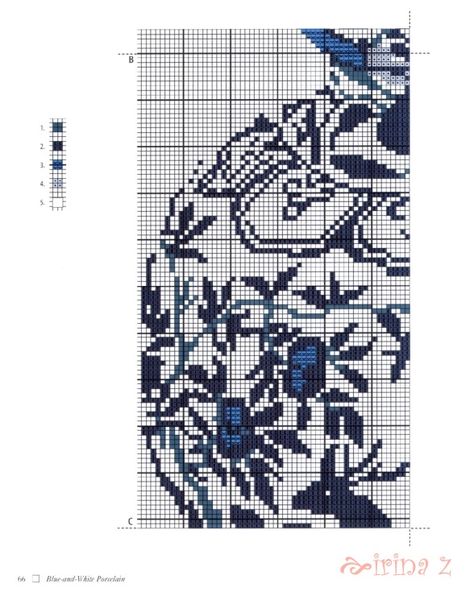 Gallery.ru / Фото #63 - Erica Wilson's Needlepoint - Clematis Chinese Patterns, White Crosses, Free Cross Stitch, Embroidery Techniques, Clematis, Needlepoint, Le Point, Cross Stitch, Blue And White