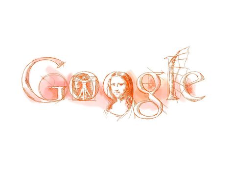 Leonardo Da Vinci Google Doodle Doodle 4 Google, Doodle Google, Google Art, Mona Lisa Parody, Google Logo, Interactive Art, Google Doodles, Photo Essay, Ethereal Art