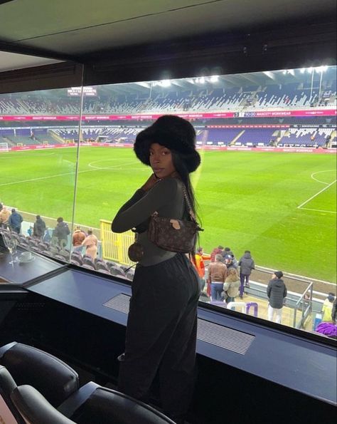 Black Wags Soccer, Black Wag Aesthetic, Wag Aesthetic Soccer, Football Gf Aesthetic, Soccer Wag Aesthetic, Football Wife Aesthetic, Wags Aesthetics, Wags Lifestyle, Football Player Girlfriend