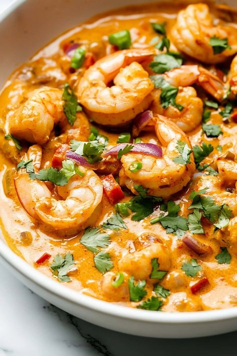 Shrimp Heavy Cream Recipe, One Pot Shrimp Recipes, Creamy Chipotle Shrimp, Spicy Cream Sauce, Heavy Cream Recipes, Chipotle Shrimp, Potted Shrimp, One Skillet Meals, Shrimp Seasoning