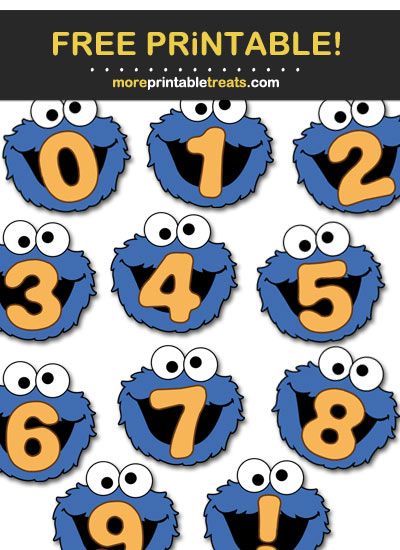 Cookie Monster Face Banner Numbers Symbols Cookie Monster Paper Plate Craft, Cookie Monster Printable Free, Cookie Monster Activities, Cookie Monster Craft, Cookie Monster Games, Monster Classroom, Cookie Monster Birthday Party, Monster Shapes, Monster Activities