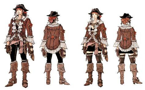 Pirate Character, Final Fantasy Xi, Heavy Armor, The Gambler, Fantasy Realm, Dragon's Dogma, Clothes Reference, Semi Realistic, Final Fantasy Artwork