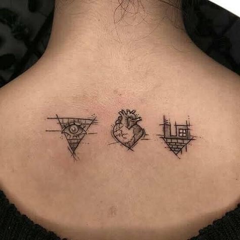 Neighbourhood Tattoo, Bmth Tattoo, Hipster Tattoo, M Tattoos, The Nbhd, Cute Tiny Tattoos, Fairy Tattoo, Poke Tattoo, Classy Tattoos