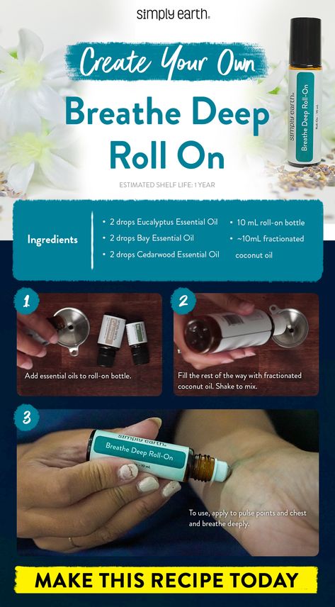 Roll-On Recipe With Essential Oils for a Stuffy Nose - Simply Earth Blog Oils For Stuffy Nose, Stuffy Nose Essential Oils, Essential Oil Blends Roller, Diffuser Blends Young Living, Essential Oil Roller Bottle Recipes, Simply Earth, Essential Oil Roller Balls, Healing Essential Oils, Essential Oils For Kids