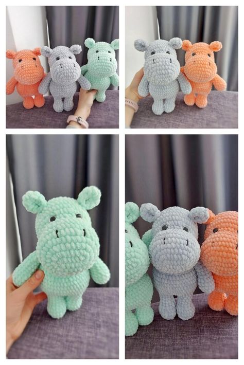 Crochet Patterns To Sell, Hippo Crochet Pattern Free, Hippopotamus Crochet Pattern Free, Hippo Lovey Crochet Pattern Free, Easy Crochet Animals Free Patterns, Koala Crochet Pattern Free, Crochet Hippo Free Pattern, Croshay Ideas, Mini Hippo Crochet Pattern Free