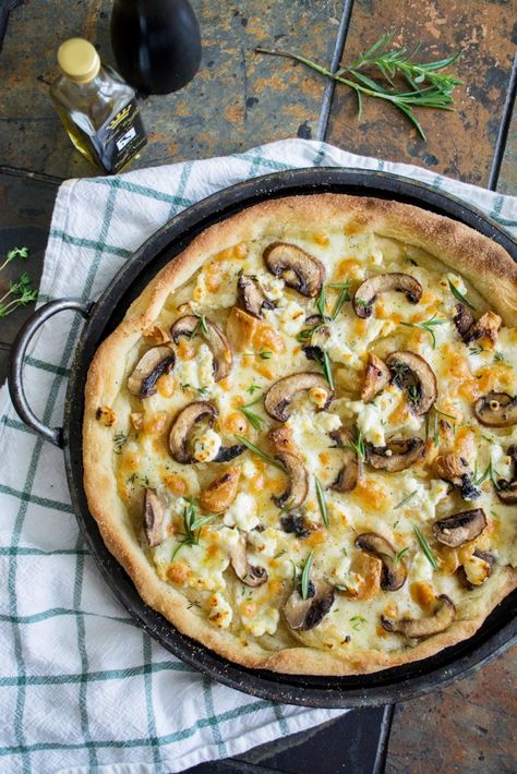 Truffle Oil Recipes, Baked Halibut, Truffle Mushroom, Pizza Bianca, Pretzel Twists, Quick Vegetarian Meals, Mushroom Pizza, Soft Pretzel, Truffle Butter