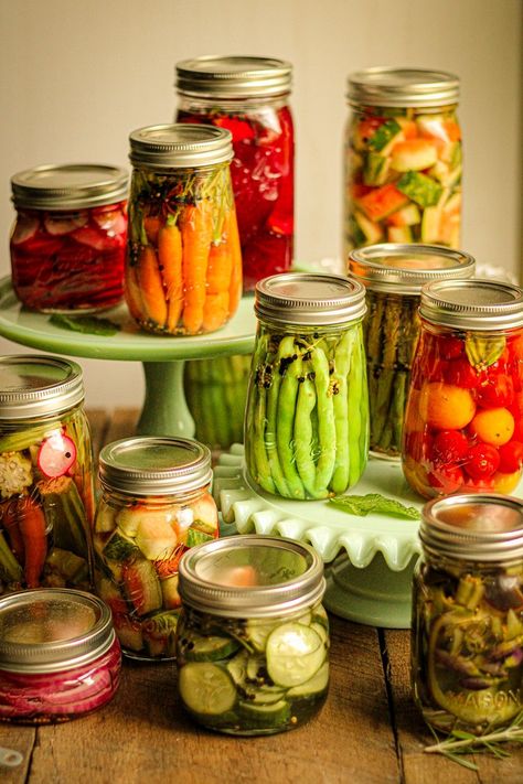 Refrigerator Quick Pickles — Must Love Herbs Washing Veggies, Quick Pickle Recipe, Love Herbs, Quick Pickles, Watermelon Rind, Garden Harvest, Persian Food, Meals In A Jar, Green Tomatoes