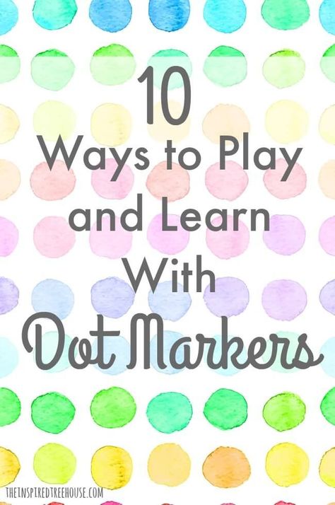 The Inspired Treehouse - Dot markers are one of our all-time favorite therapy supplies!  There are so many fun ways to use them to promote fine motor and visual motor skills! Tot School Activities, Crafts With Dot Markers, Do A Dot Activities, Toddler Dot Marker Activities, Dot Marker Art, Dot Markers Art, Therapy Supplies, Dot Marker Printables, Dot Marker Activities