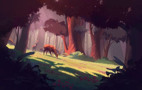 ArtStation - Forest Clearing, Sierra A.