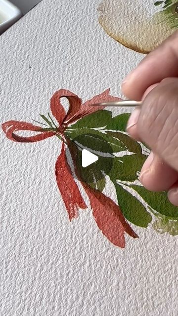 Kanchan Kaul on Instagram: "Feels festive already? Here’s a quick mistletoe practice which you can use for a festive card:) 🎄 Lots has been happening lately, moving countries, moving homes, dealing with a horrible back pain - challenging to find time to paint but I try :) I know it’s been a while since I released my last class. But I promise to get a new class out this December! And it will be amazing!!!! I know it ♥️ . Want to learn more tips for painting aesthetic watercolor florals? Then join my Skillshare classes, where I teach my process in a easy to follow step by step process. Link in bio :) (which even gives you a month of free Skillshare premium membership to try!) . #cartel_watercolorists #letsmakeart #illustrationsketch #watercolordaily #illustration_best #watercolorart #world Painting Aesthetic Watercolor, Mistletoe Painting, Mistletoe Drawing, Mistletoe Watercolor, Watercolor Mistletoe, Moving Countries, Aesthetic Watercolor, Tips For Painting, Let's Make Art