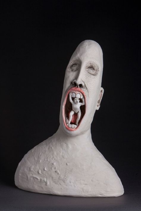 Amanda Shelsher, Clay Bust, Ceramic People, Ceramics Artist, Ceramic Heads, Ceramics Sculpture, Clay Sculptures, Artist Biography, Ceramic Figures